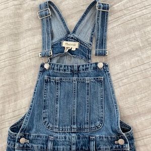Madewell, size XS boyfriend fit overalls.